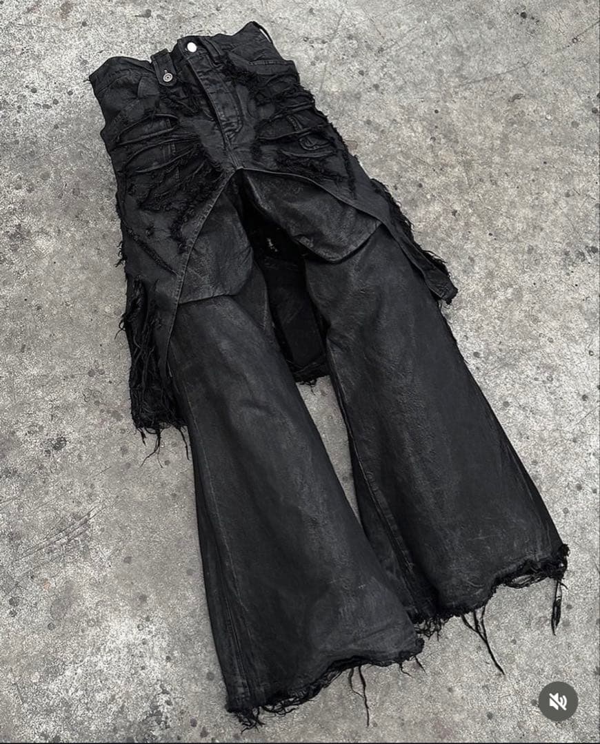 shine luxury ダメージ　変形　opium y2k パンク