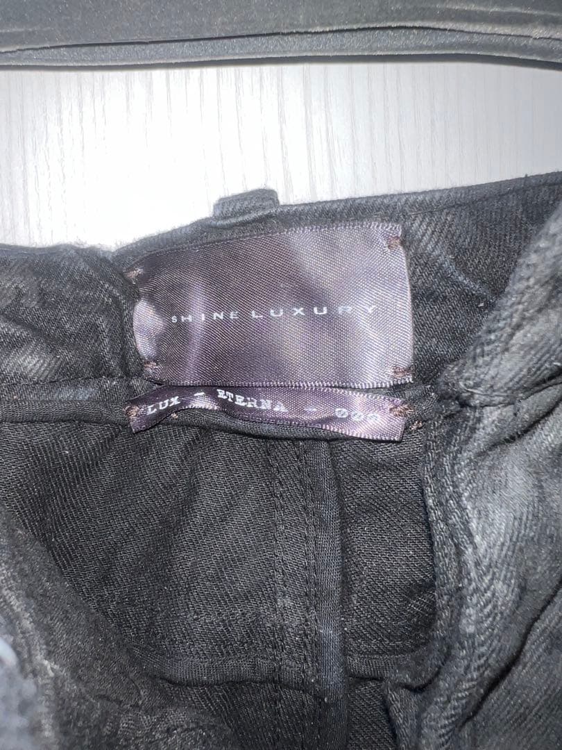 shine luxury ダメージ　変形　opium y2k パンク