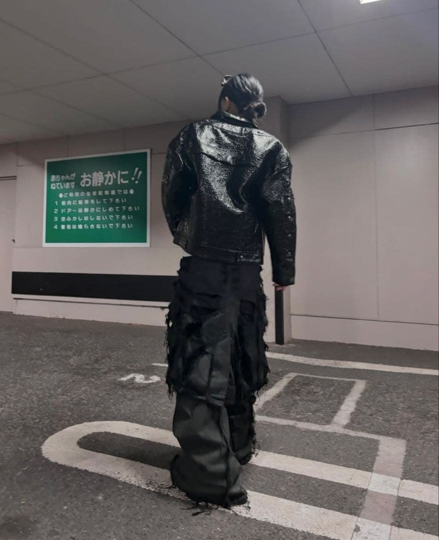 shine luxury ダメージ　変形　opium y2k パンク