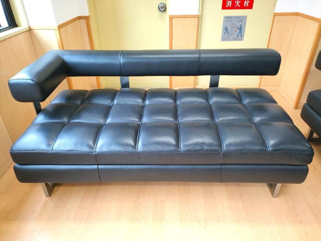 KELVIN GIORMANI コーナーソファ 本革 ブラック