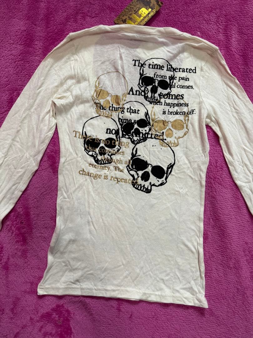 新品　d.i.a TERMINAL スカルプリント 長袖Tシャツ