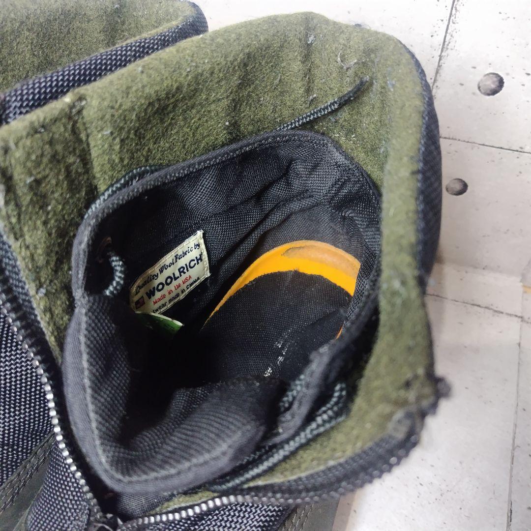 ティンバーランド × WOOLRICH ジッパーブーツ 27.5 黒 レア