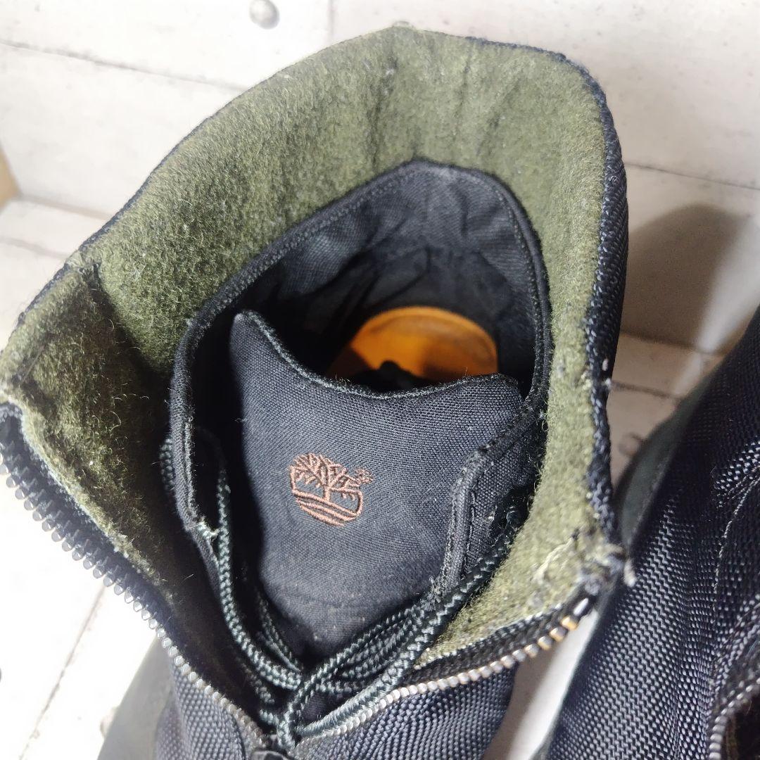 ティンバーランド × WOOLRICH ジッパーブーツ 27.5 黒 レア
