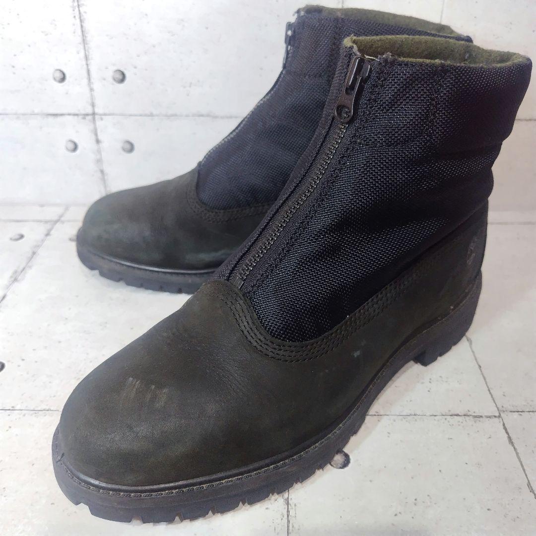 ティンバーランド × WOOLRICH ジッパーブーツ 27.5 黒 レア