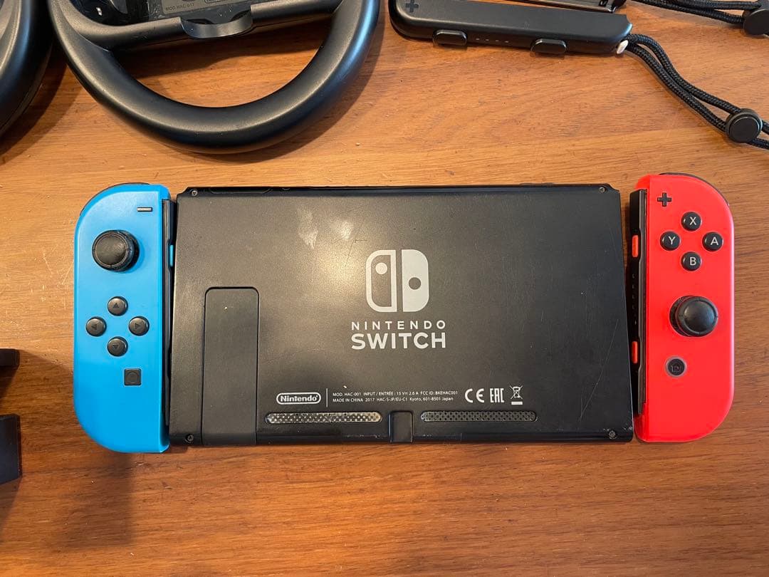 Nintendo Switch 本体 青/オレンジ + ハンドルコントローラー