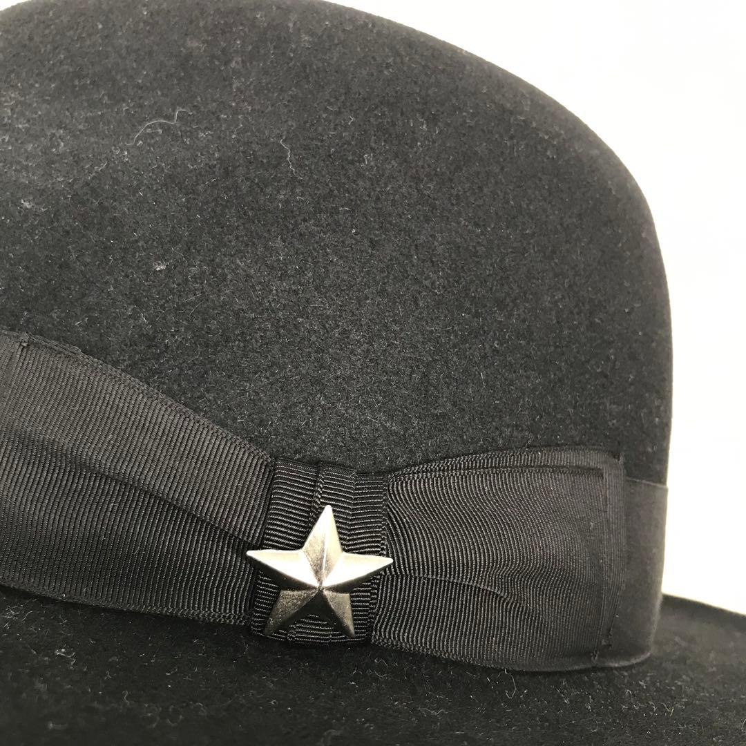 Schott ハット 58 ブラック　ウール　ワンスター