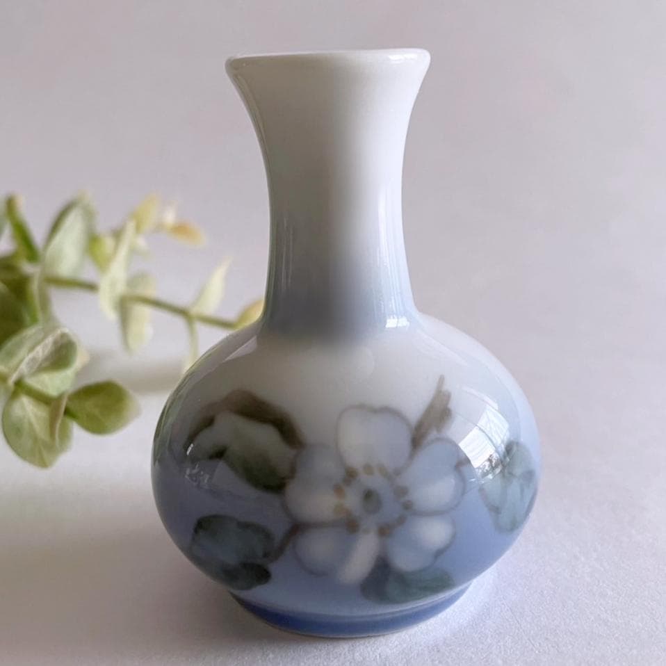 まっち ロイヤルコペンハーゲン 花図 ミニチュア花瓶 1965年