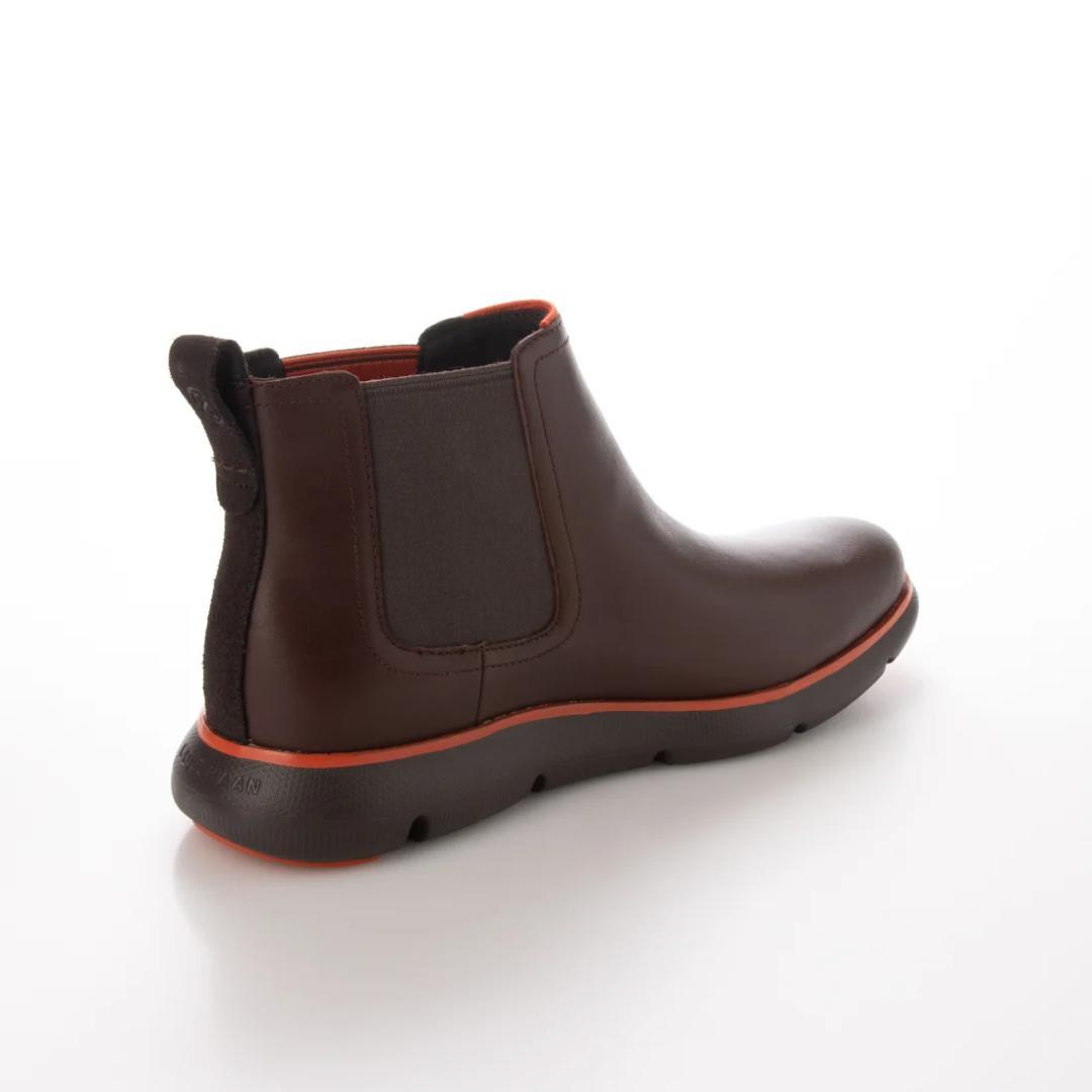 Cole Haan ダークブラウン 防水サイドゴアブーツ オレンジトリム　9.5