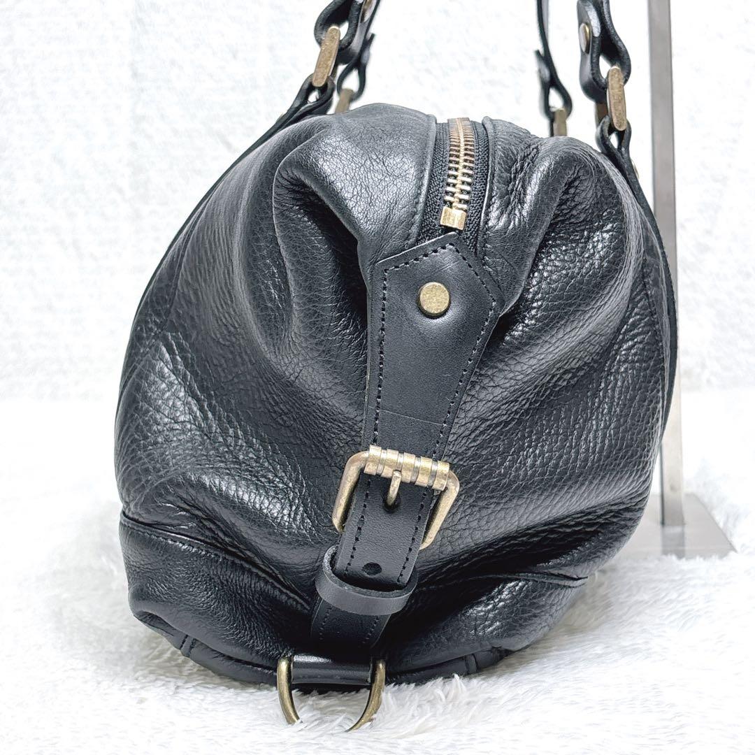 マスターピース ボストンバッグ 2way ゴールド金具 牛革 y2k