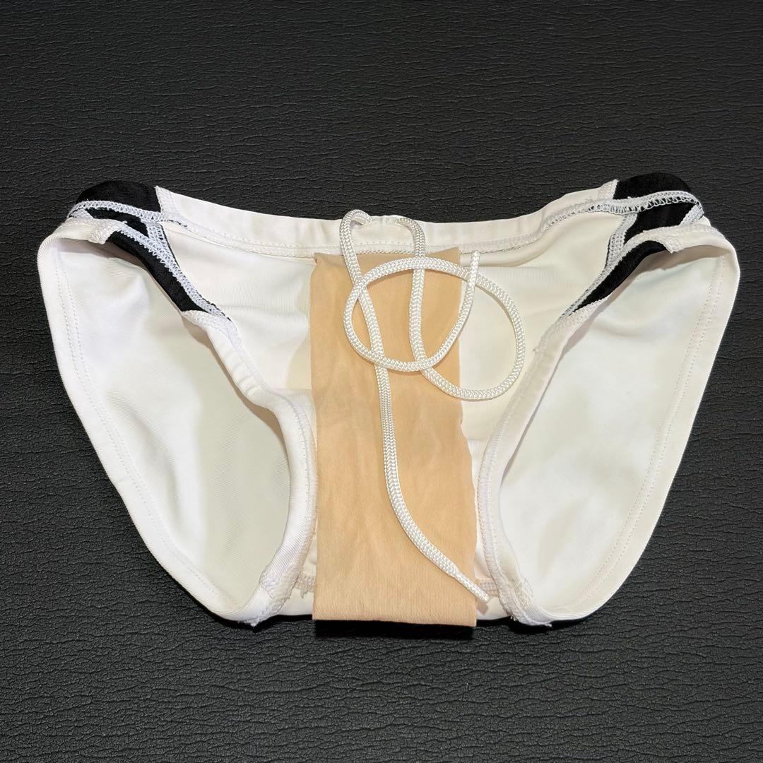 SPEEDO 競泳水着 ホワイト/ブラック SSサイズ