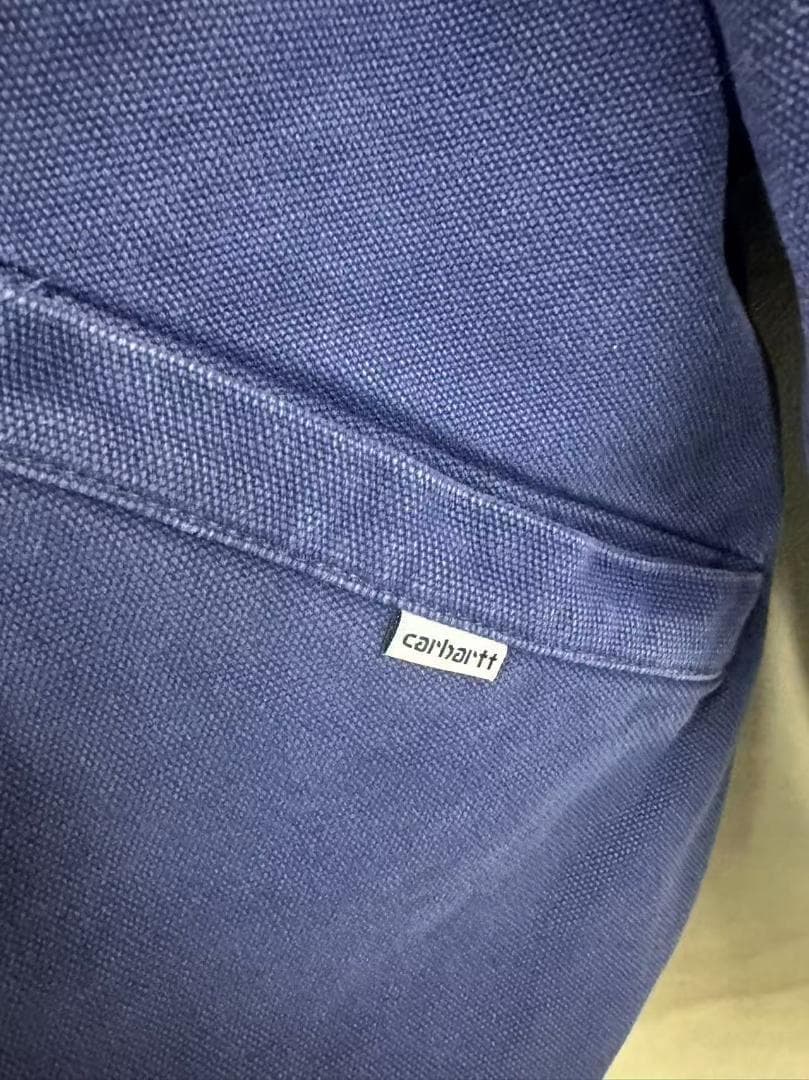 Carhartt×Stussy ネイビー デニムジャケット M