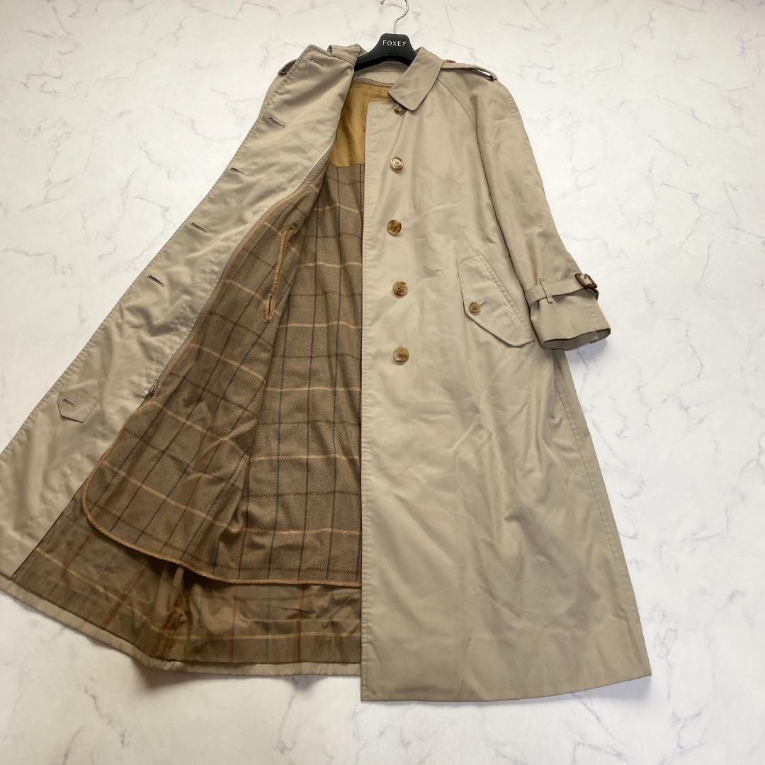 バーバリー 着丈111 シングル トレンチコート ベージュ ライナー チェック