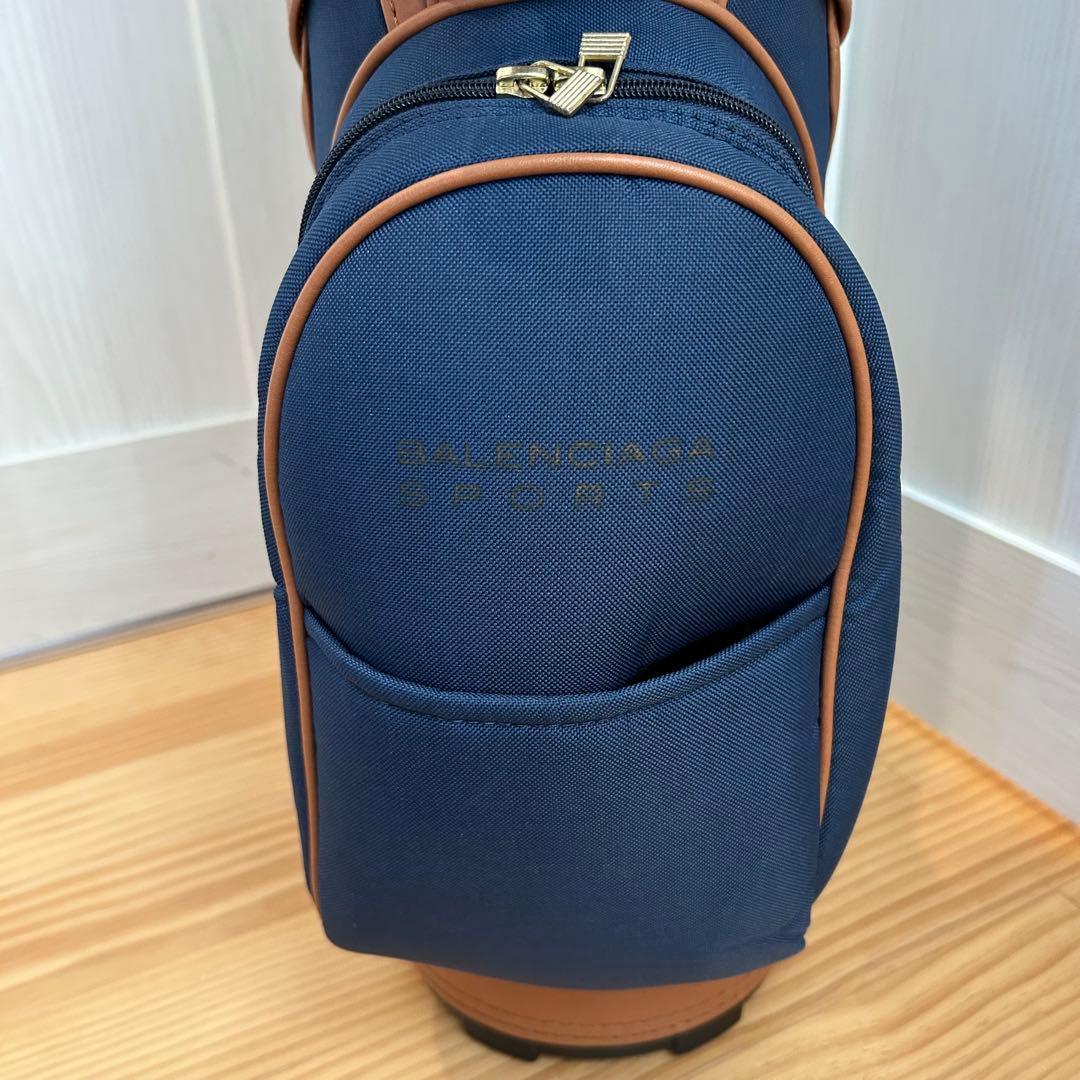 【極美品】BALENCIAGA バレンシアガ　キャディバッグ　ゴルフ　ネイビー