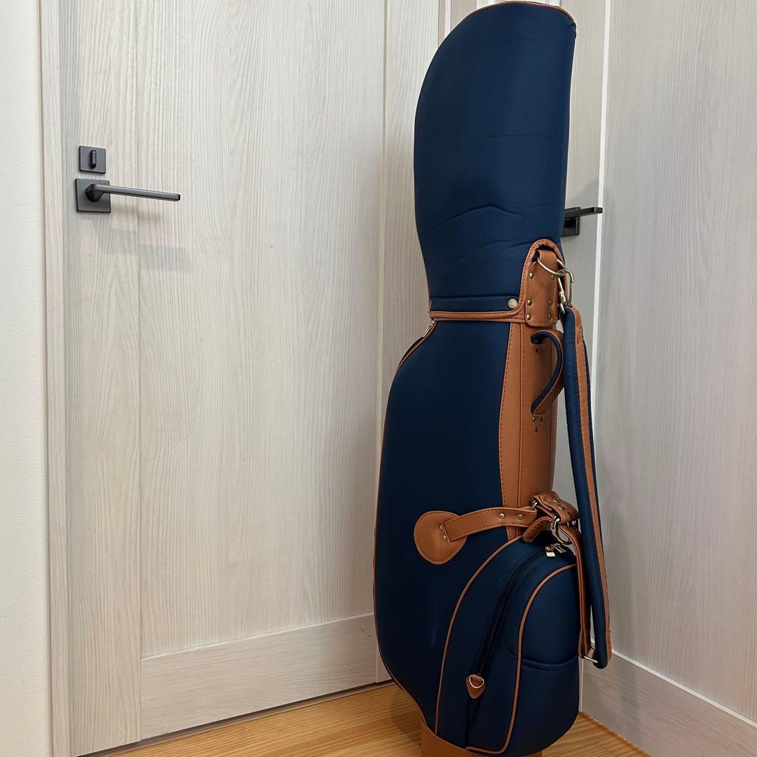 【極美品】BALENCIAGA バレンシアガ　キャディバッグ　ゴルフ　ネイビー