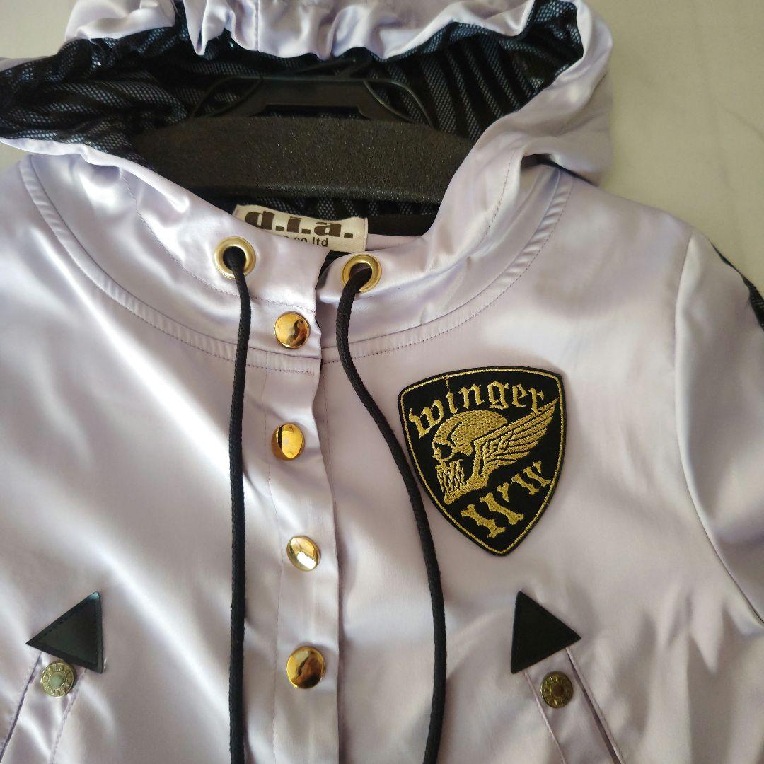 d.i.a. フード付きクロップジャケット ラベンダー