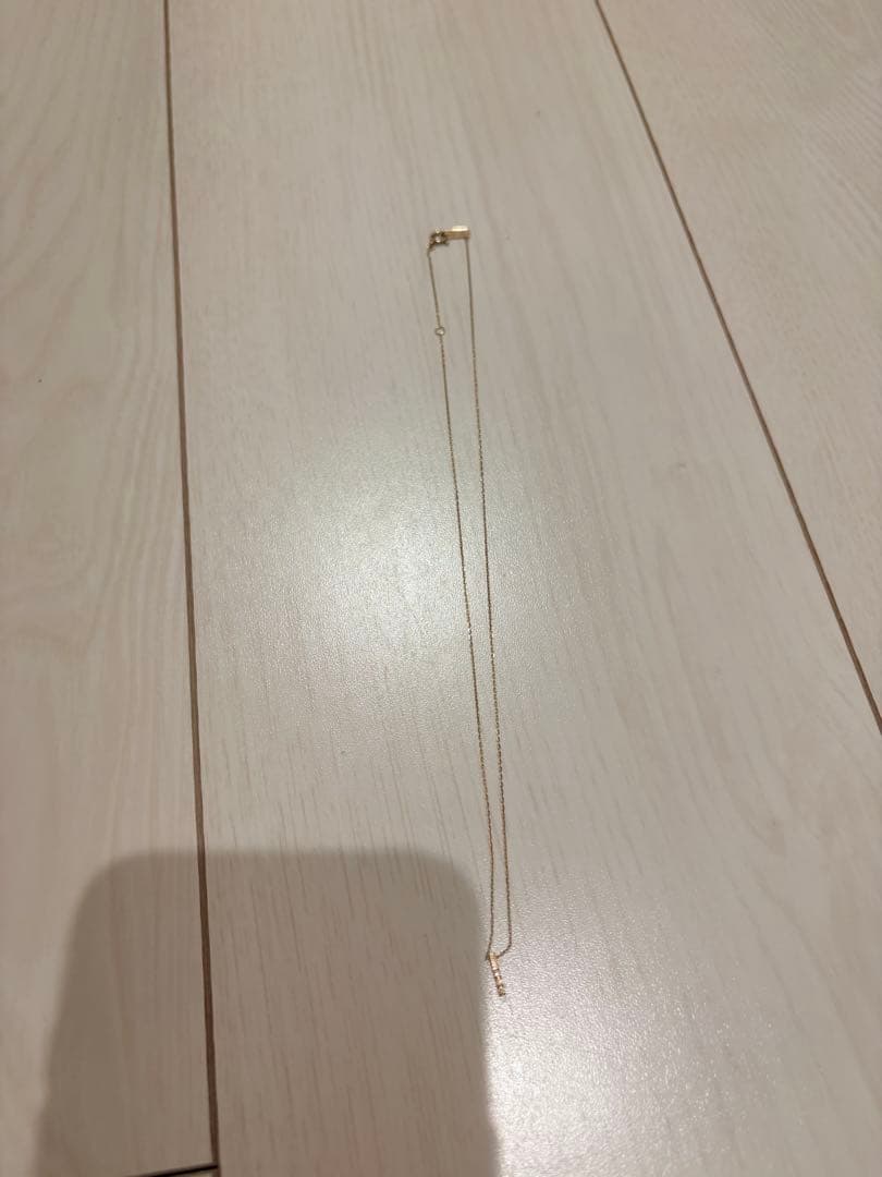 フェスタリア　K10 ゴールド バー ネックレス 約40cm