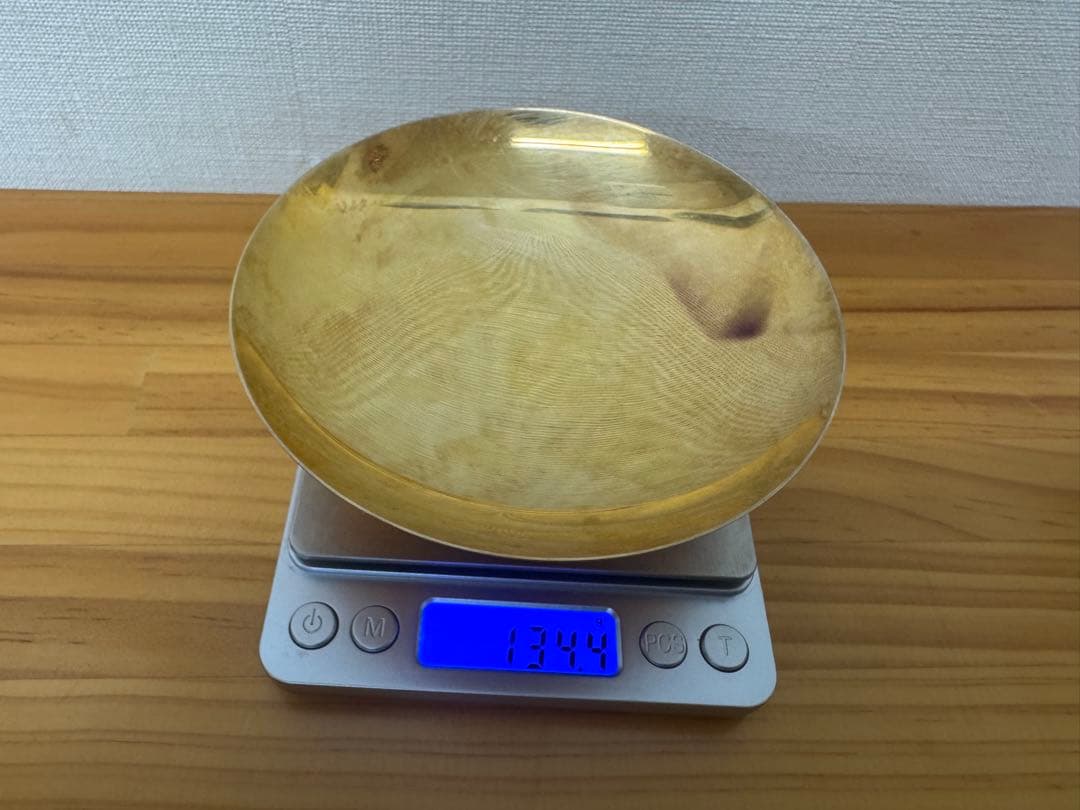 純銀杯 134g 24K GP