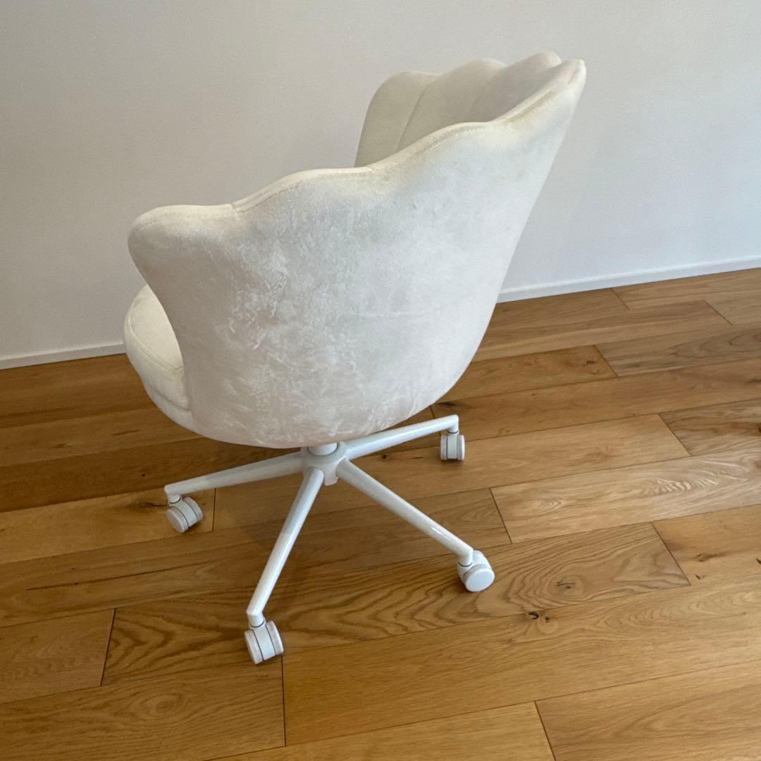 Francfranc シェル デスクチェア ホワイト