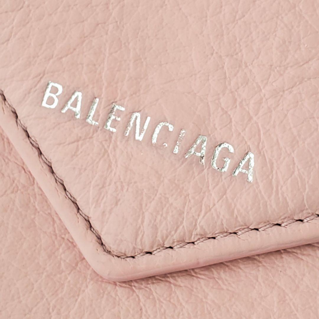 BALENCIAGA　長財布　ペーパー シン マニー　ライトローズ　バレンシアガ
