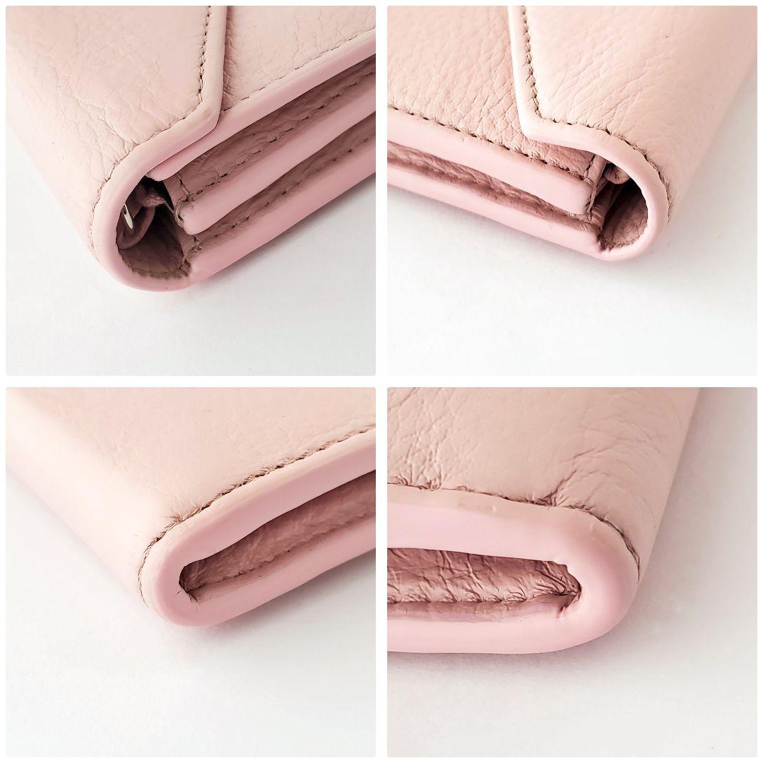 BALENCIAGA　長財布　ペーパー シン マニー　ライトローズ　バレンシアガ