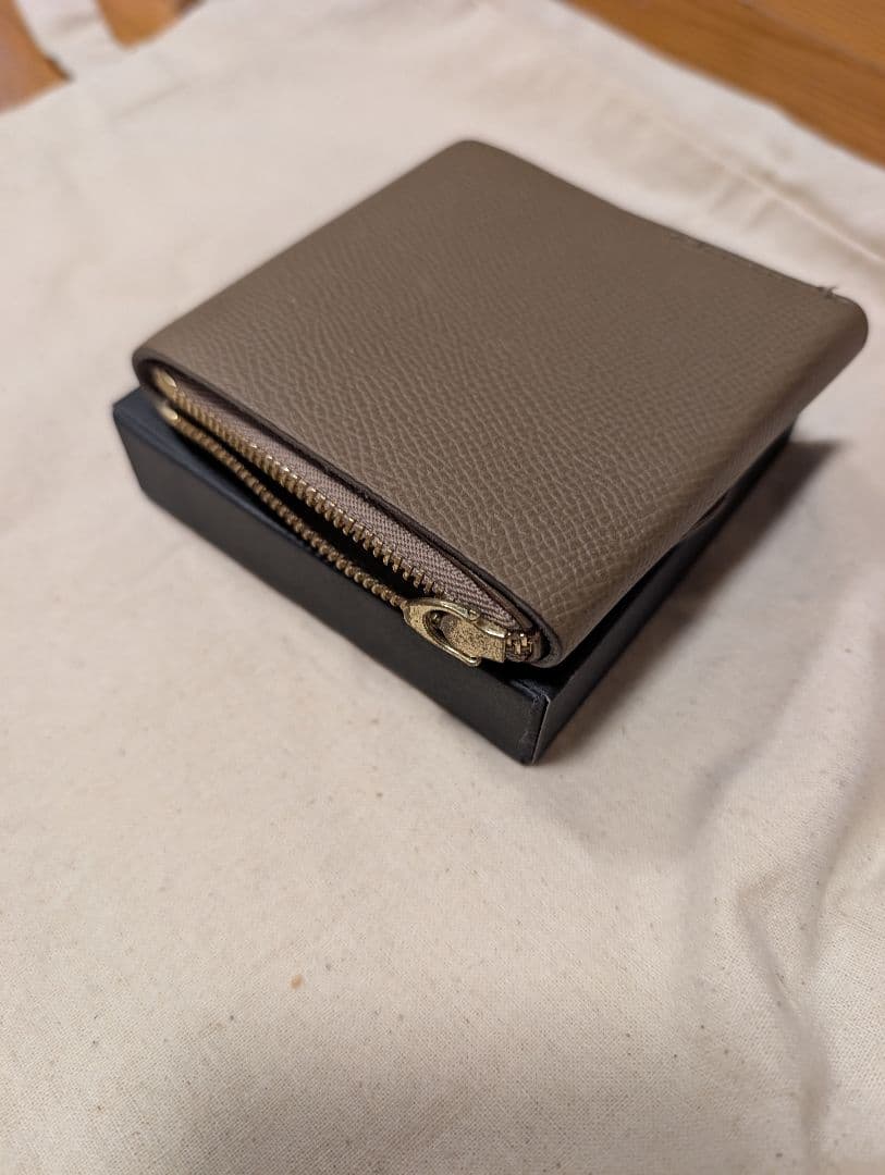 moku　小さく薄い財布 saku-ver2　グレージュ　ベージュ