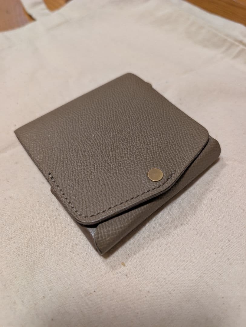 moku　小さく薄い財布 saku-ver2　グレージュ　ベージュ