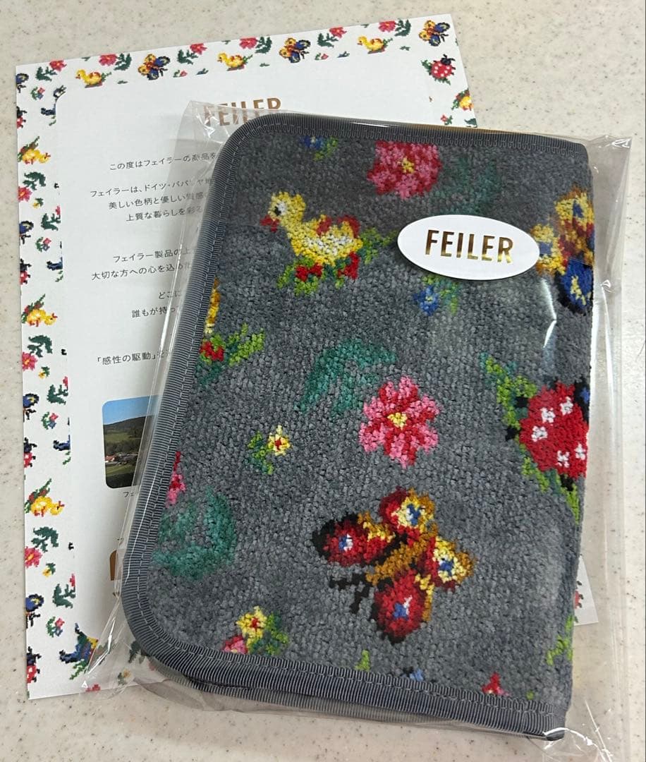 良柄♪未開封　フェイラー　ハイジ　マルチケース　グレー　（銀座・WEB限定）