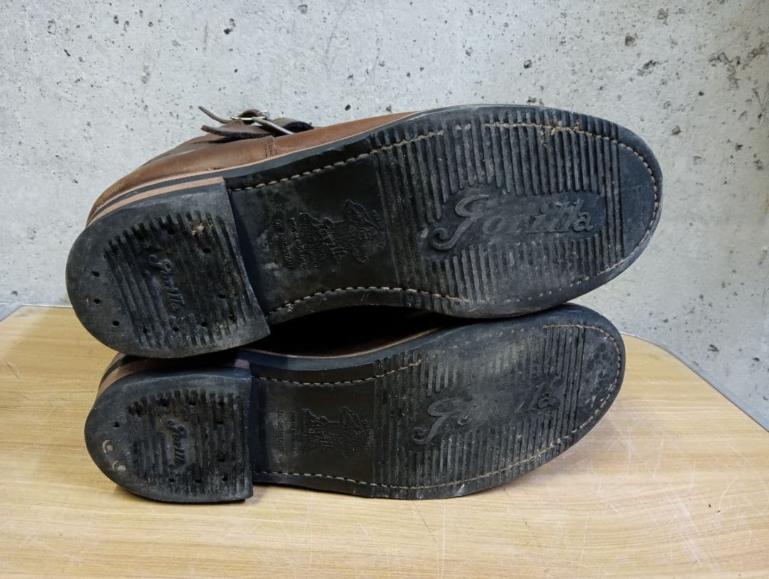 GORILLA エンジニアブーツ スチールトゥ 26cm ブラウン ビンテージ