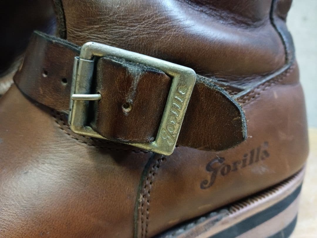 GORILLA エンジニアブーツ スチールトゥ 26cm ブラウン ビンテージ