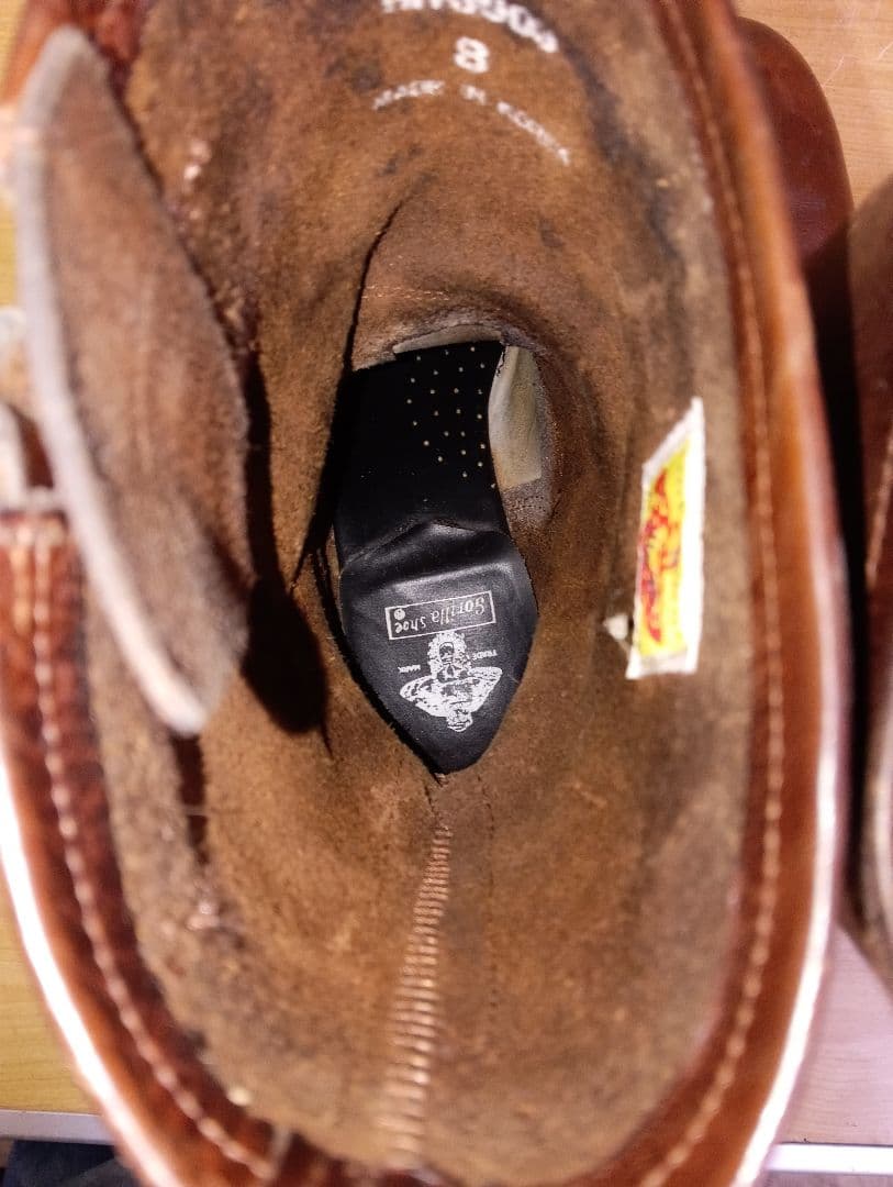 GORILLA エンジニアブーツ スチールトゥ 26cm ブラウン ビンテージ