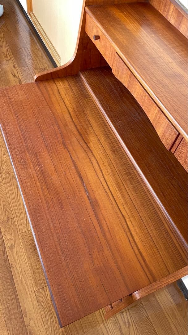 デンマーク製 ヴィンテージ ビューロー チーク材/北欧ビンテージ デスク