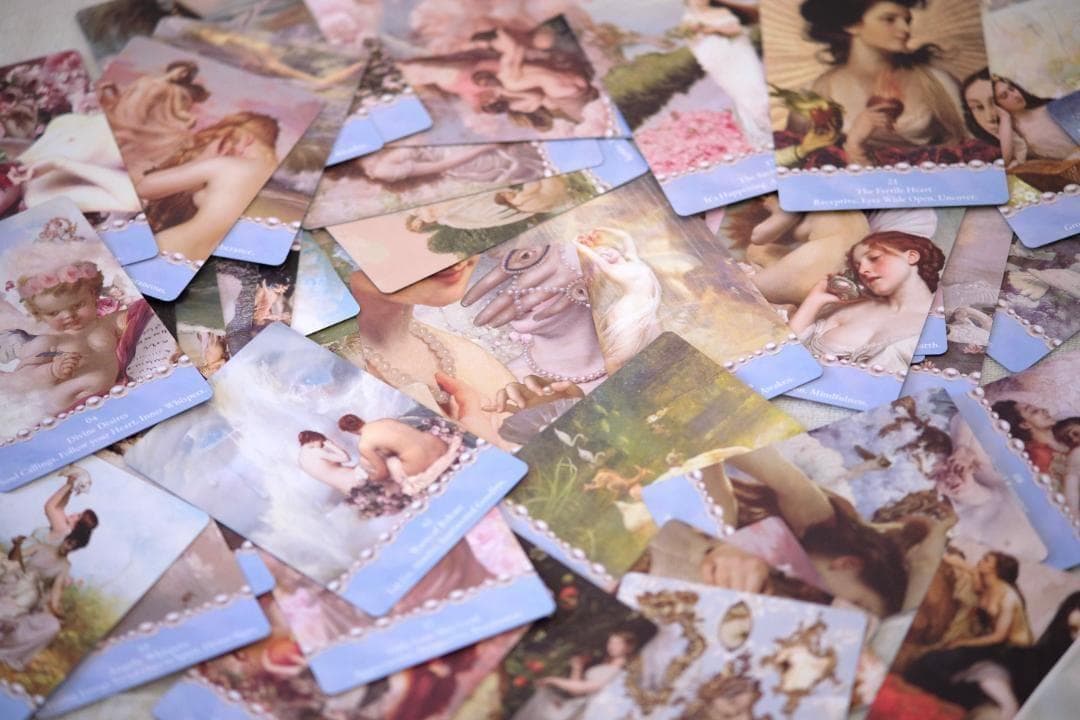 【正規品オラクルカード】美麗アートワーク＆真珠✨女神アフロディーテの祝福のデッキ