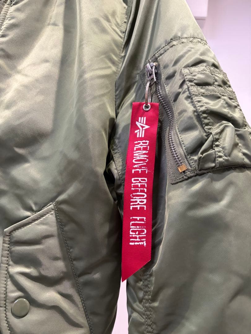 ALPHAINDUSTRIES MA-1フライトジャケット XSオリーブグリーン
