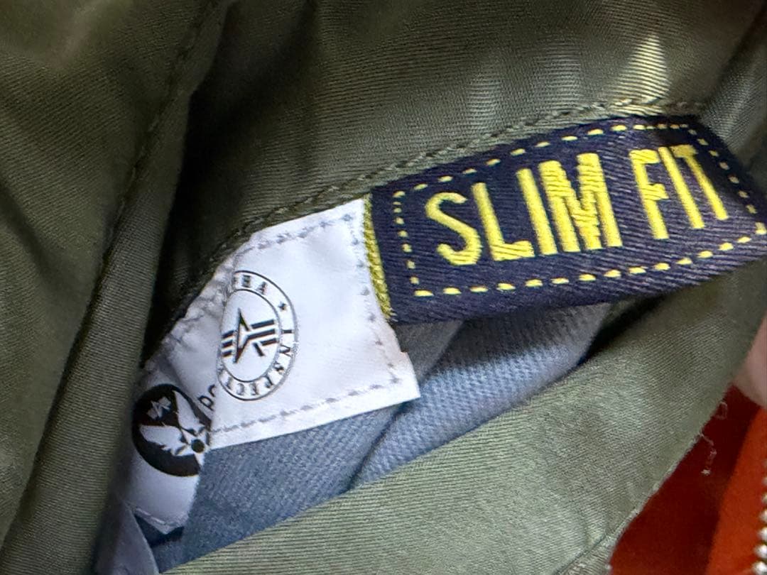 ALPHAINDUSTRIES MA-1フライトジャケット XSオリーブグリーン