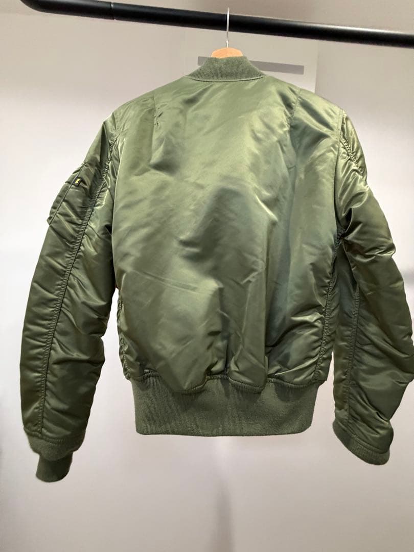 ALPHAINDUSTRIES MA-1フライトジャケット XSオリーブグリーン
