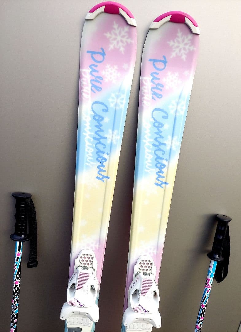 スキー板 130 ストック 90 セット Pure Conscious 女の子