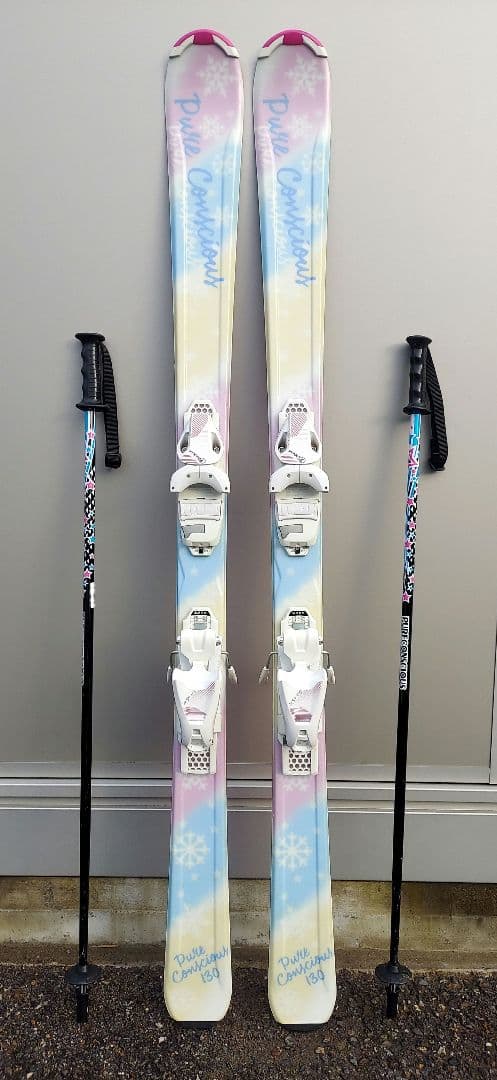 スキー板 130 ストック 90 セット Pure Conscious 女の子