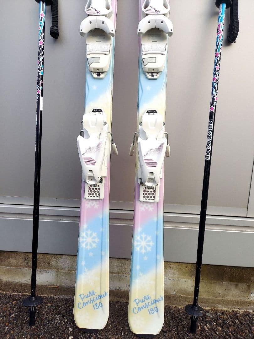 スキー板 130 ストック 90 セット Pure Conscious 女の子