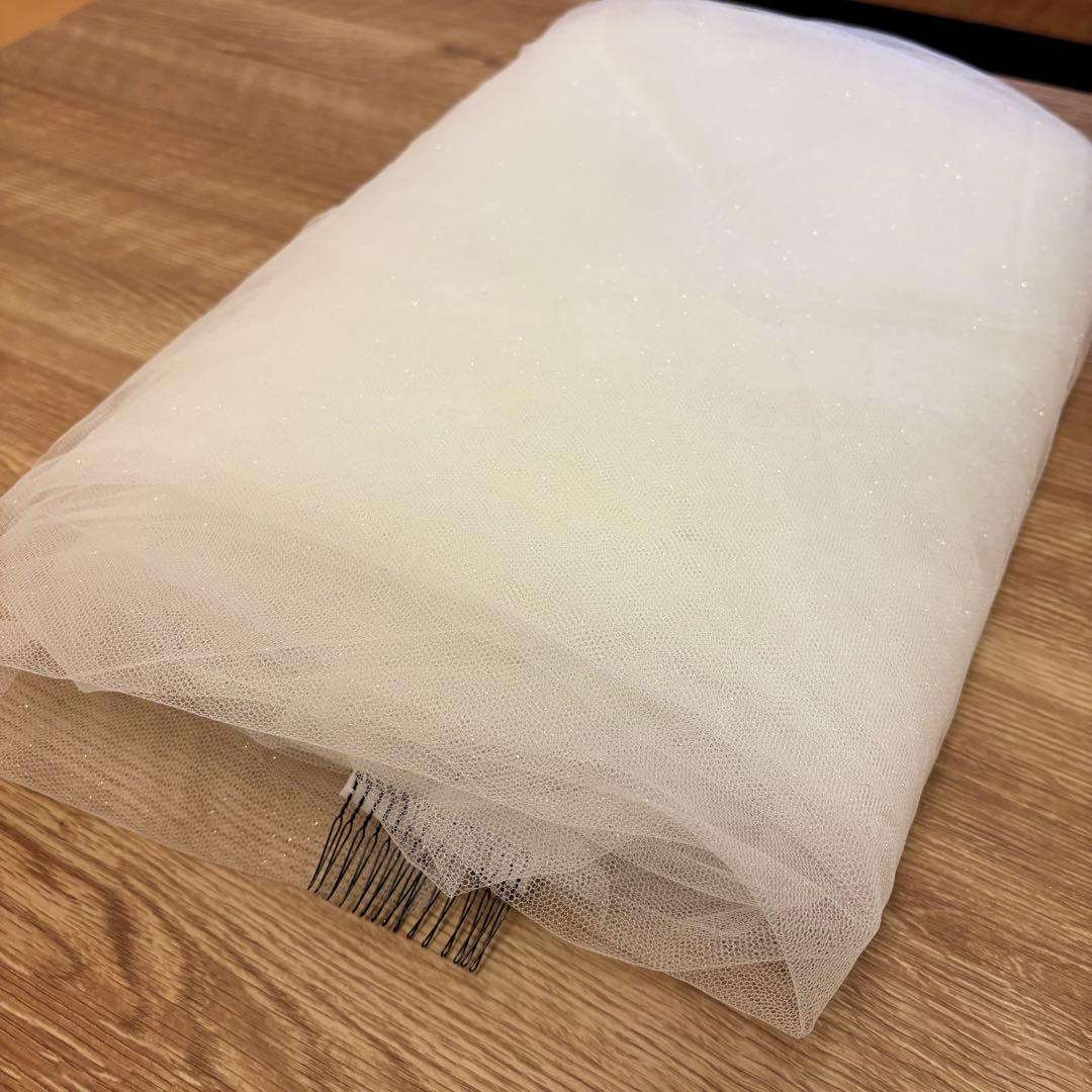 タカミブライダル Cherie ロングベール ラメ CV-950 3メートル