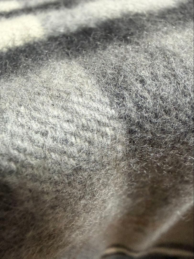 BURBERRY カシミヤ マフラー チェック柄 グレー