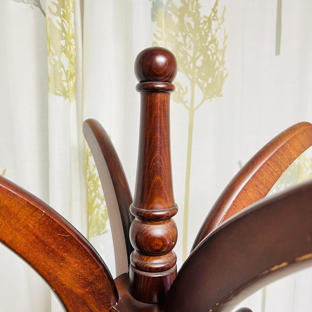 ニチハン　アンティーク　コートハンガー　ハンガーポール　木製