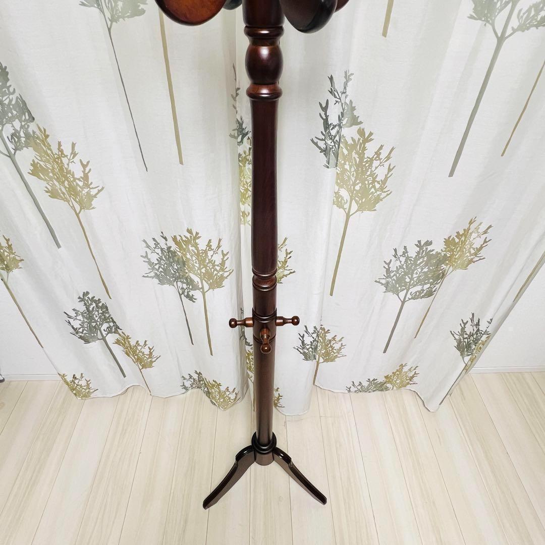 ニチハン　アンティーク　コートハンガー　ハンガーポール　木製