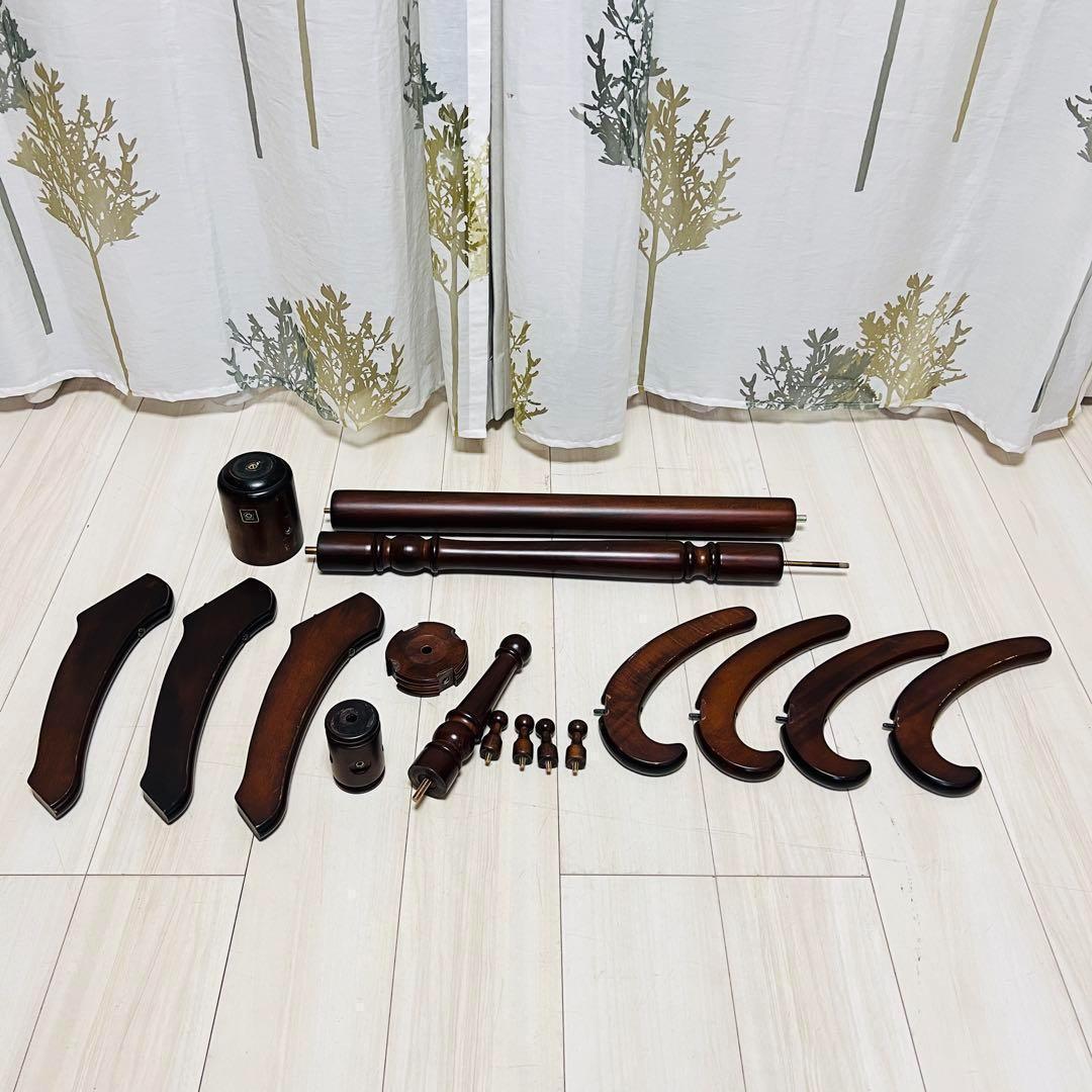 ニチハン　アンティーク　コートハンガー　ハンガーポール　木製