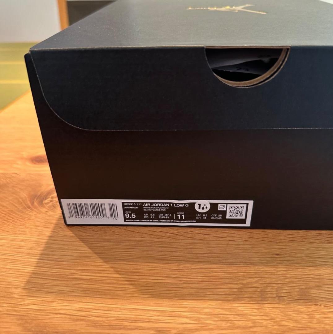 Nike エア ジョーダン 1 LOW G ホワイト 27.5cm