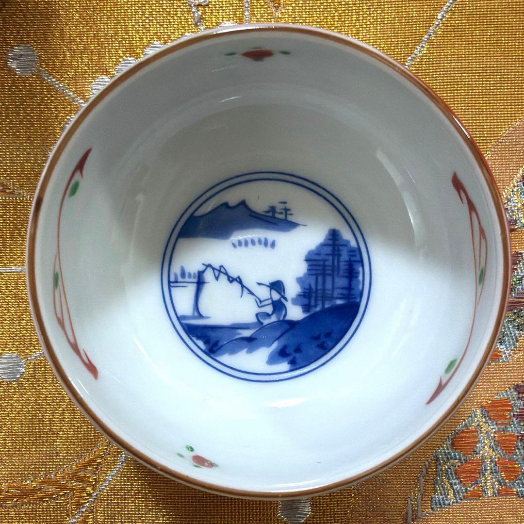 春　赤絵金彩小鉢　HOYAクリスタル亀甲つなぎ紋　No.5-3