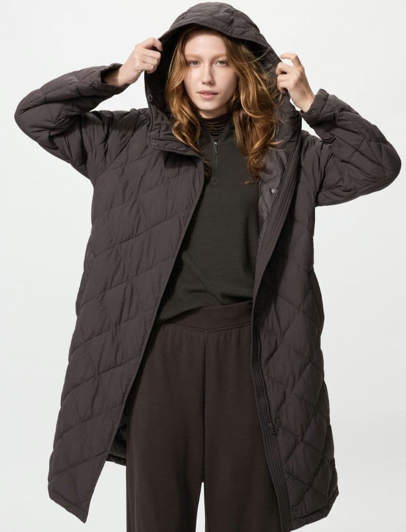 【新品未使用】ユニクロ パフテックロングコート リラックスフィット ブラック М