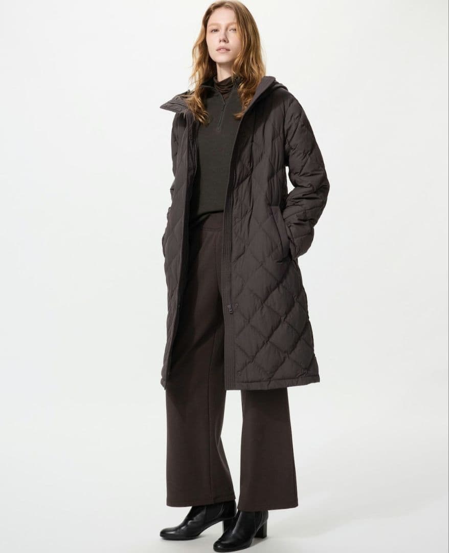 【新品未使用】ユニクロ パフテックロングコート リラックスフィット ブラック М