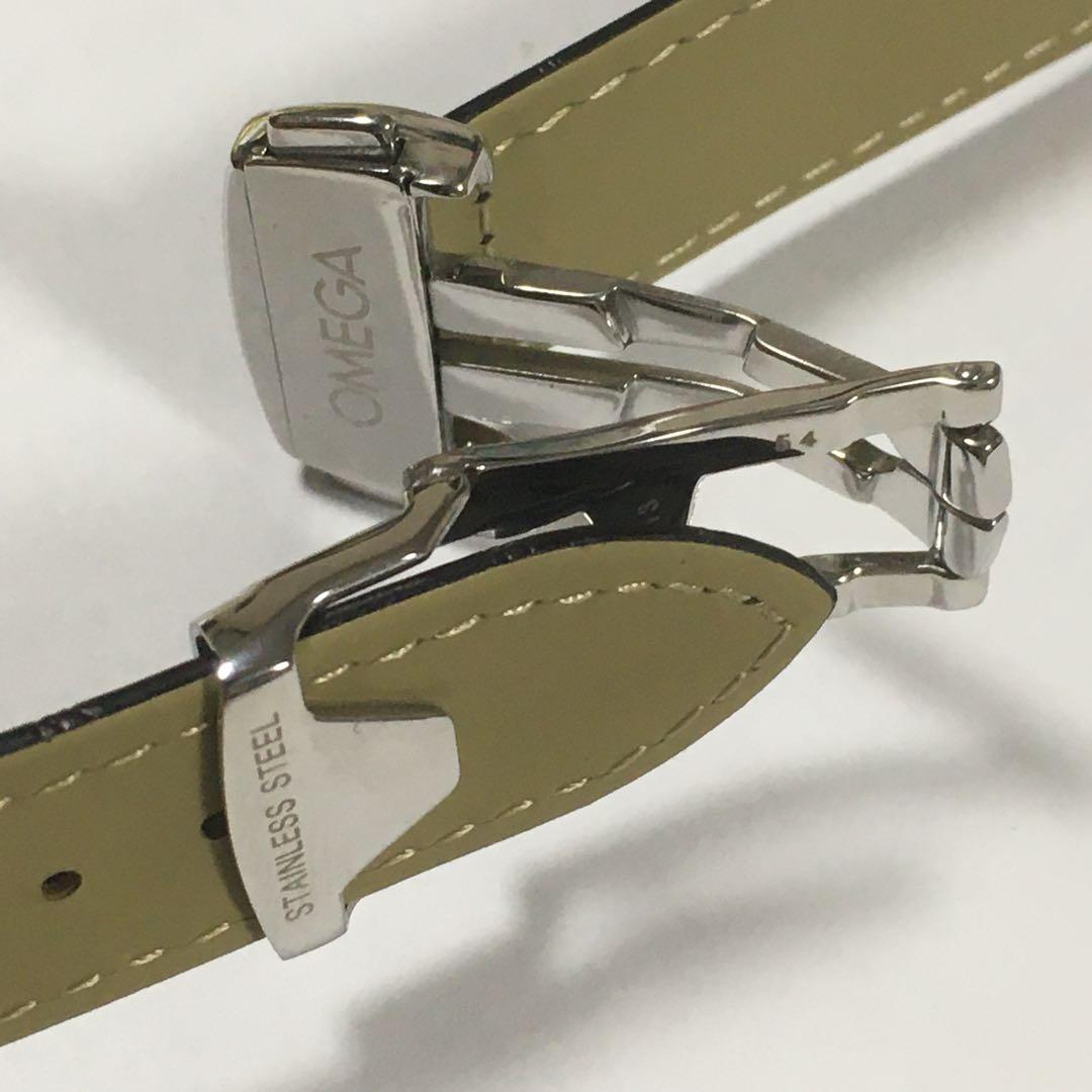 オメガ 20mm 本革ベルト Dバックル　リプロ