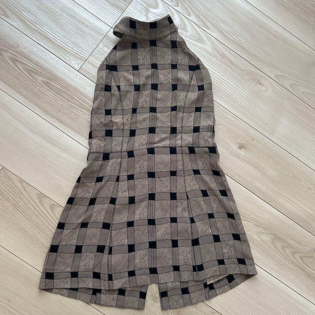 トップス TODAYFUL Halterneck Checkjacquard Tops