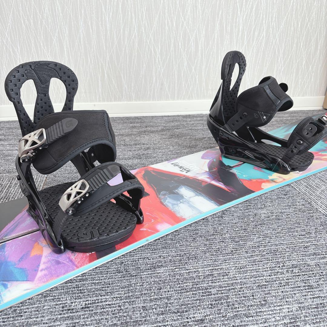 32美品❗️超豪華❗️バートン レディース スノーボードセット★141cm+ビン付